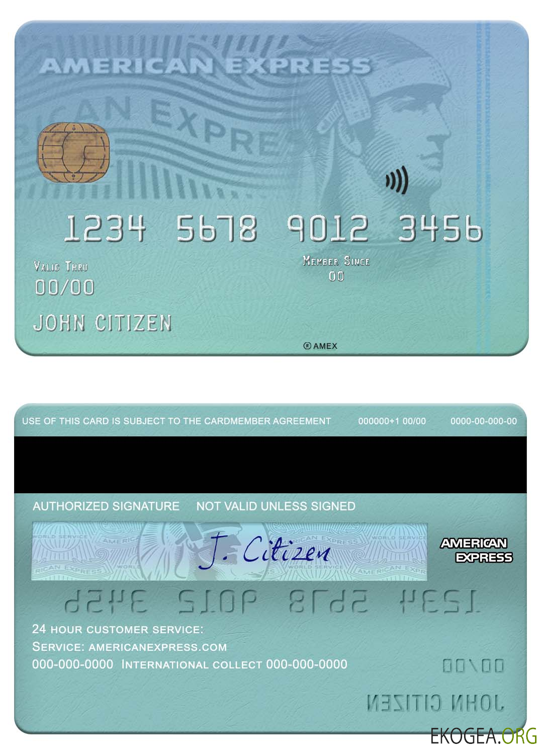 Carte amex bancaire CFSB USA New York